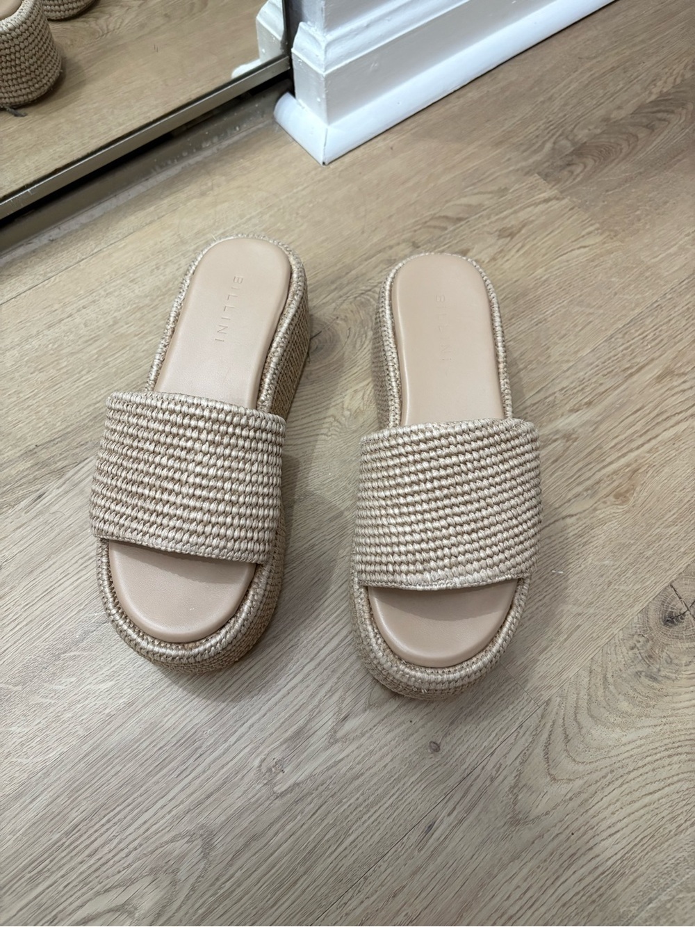 Billini Woven Slide Platform Sandals - Women